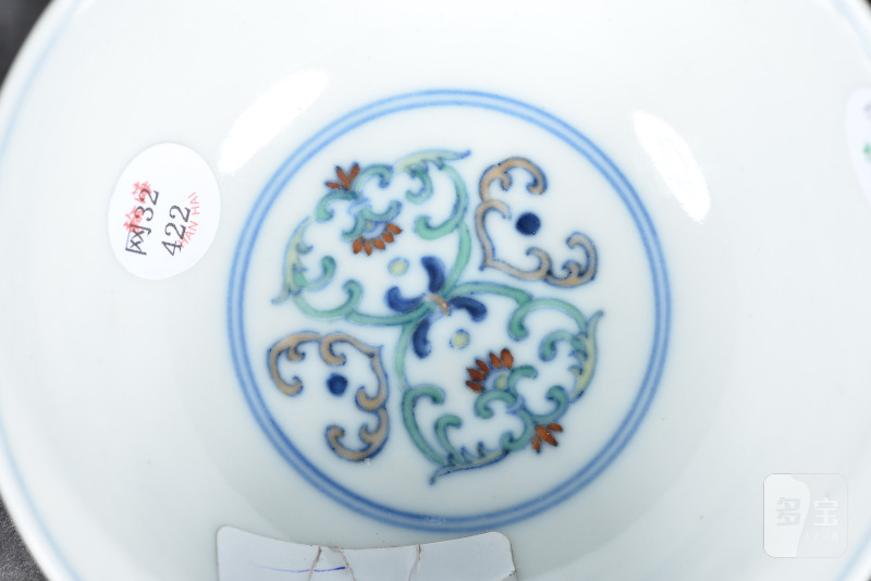 清 斗彩宝相花卉纹碗 - 图6